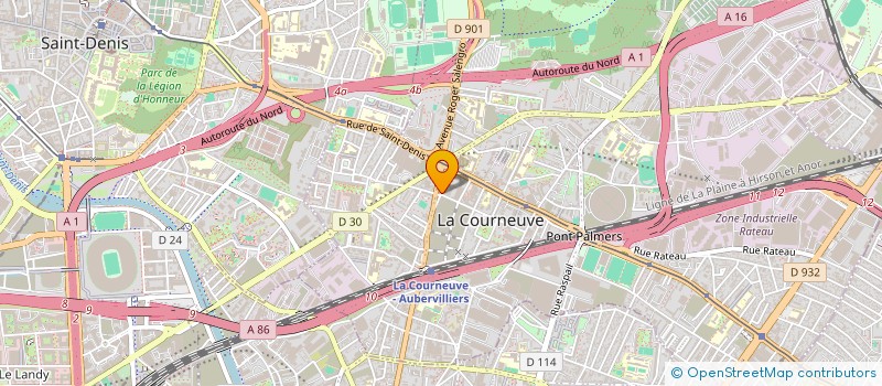 localisation de l'entreprise LE SAUMUR à LA COURNEUVE