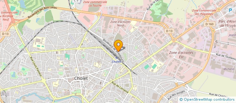 localisation de l'entreprise LE SAUNA DE LA GARE à CHOLET