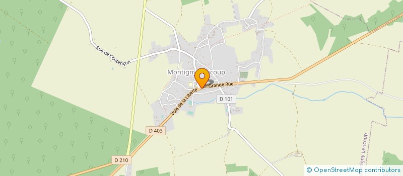localisation de l'entreprise LE SAUTE RUISSEAU à MONTIGNY-LENCOUP