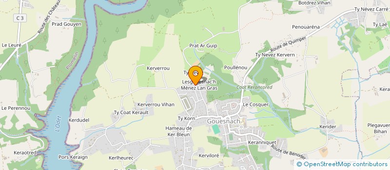 localisation de l'entreprise LE SAUX ELECTRICITE  GOUESNACH