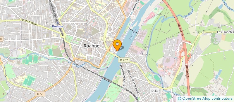 localisation de l'entreprise LE SAUZAY  ROANNE