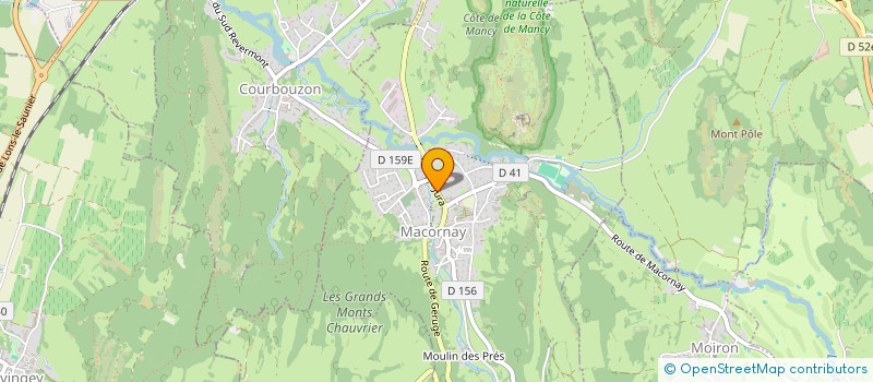 localisation de l'entreprise LE SAVIGNARD SARL  MACORNAY