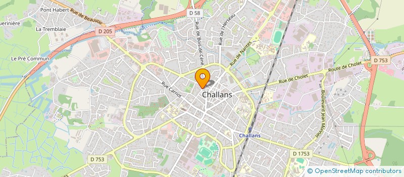 localisation de l'entreprise LE SAVOIR FER à CHALLANS