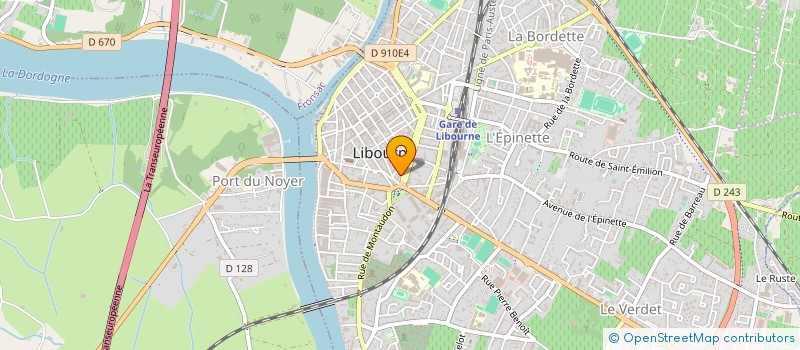 localisation de l'entreprise LE SAVOIR PARTAGE LIBOURNAIS  LIBOURNE