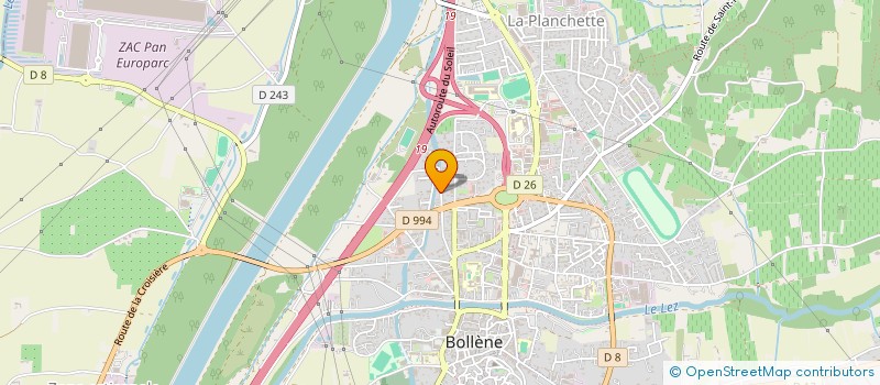 localisation de l'entreprise LE SAVOIR VERT  BOLLENE