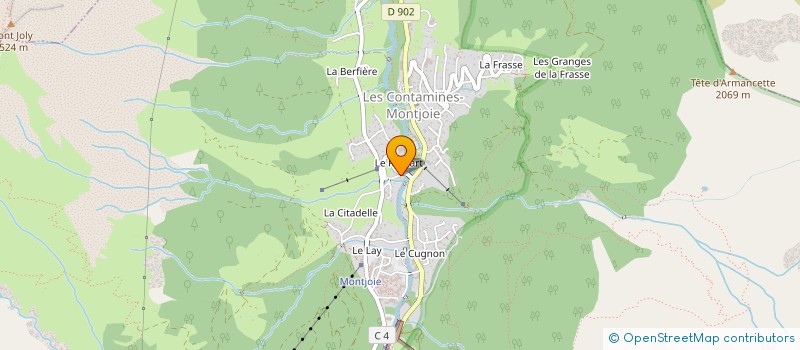 localisation de l'entreprise LE SAVOISIEN à LES CONTAMINES-MONTJOIE