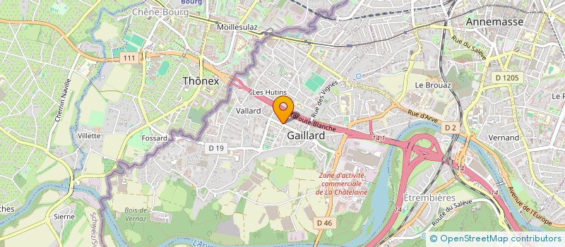 localisation de l'entreprise LE SAVOYARD GOURMAND  GAILLARD