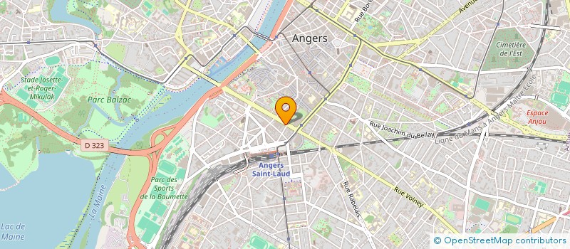 localisation de l'entreprise LE SCARABEE à ANGERS