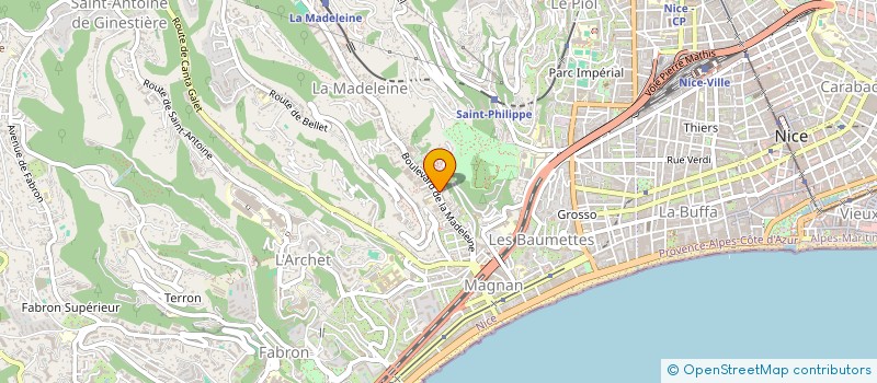 localisation de l'entreprise LE SCARABEE D OR à NICE