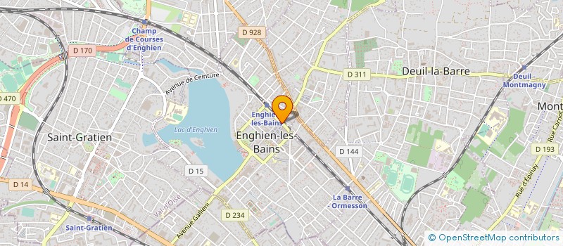 localisation de l'entreprise LE SCARABEE D'OR à ENGHIEN-LES-BAINS