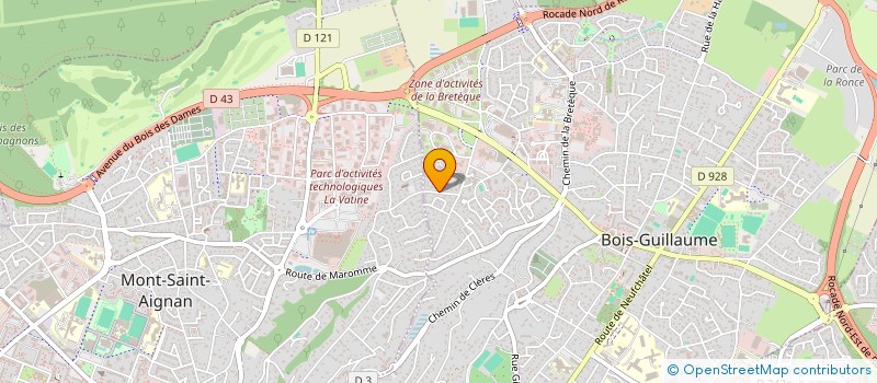 localisation de l'entreprise LE SCHUSS à BOIS-GUILLAUME