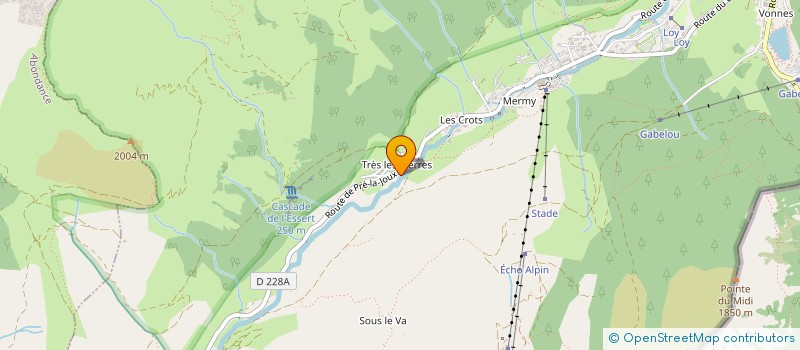 localisation de l'entreprise LE SCHUSS SARL  CHATEL