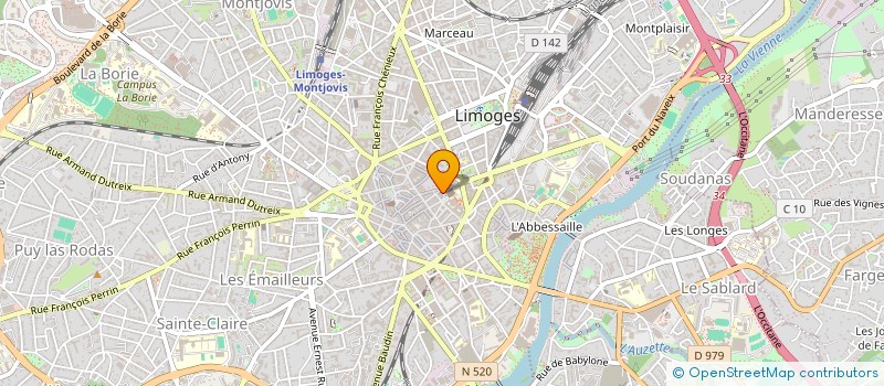 localisation de l'entreprise LE SCOOP à LIMOGES
