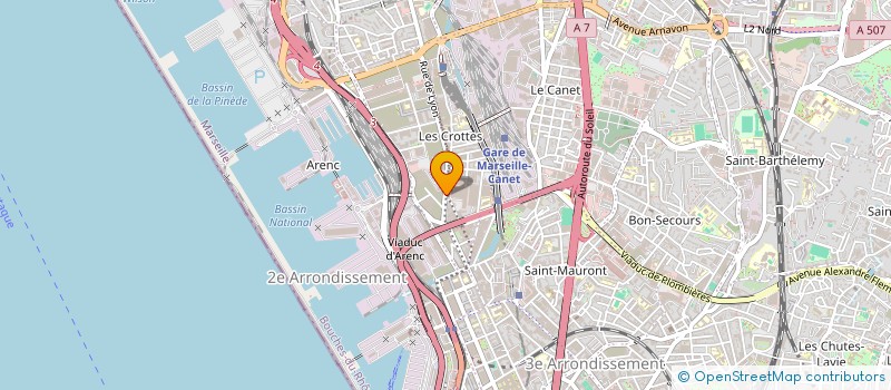localisation de l'entreprise LE SCOOP PROVENCE à MARSEILLE