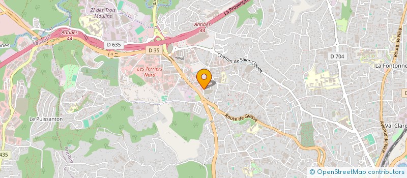 localisation de l'entreprise LE SCORPION à ANTIBES