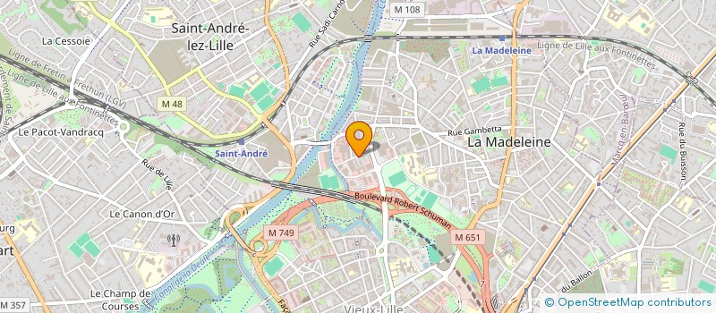 localisation de l'entreprise LE SCRABBLE MARCQUOIS à LA MADELEINE