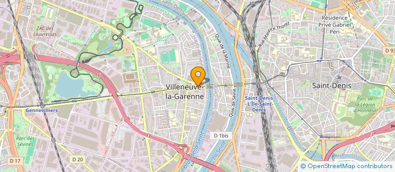 localisation de l'entreprise LE SCRIBE  VILLENEUVE-LA-GARENNE