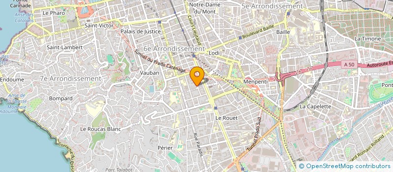 localisation de l'entreprise LE SEBASTIEN FRERES  MARSEILLE