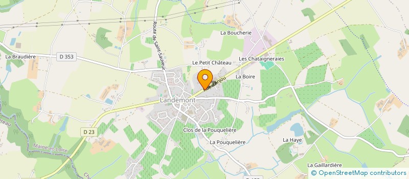 localisation de l'entreprise LE SEBILLON à OREE-D'ANJOU