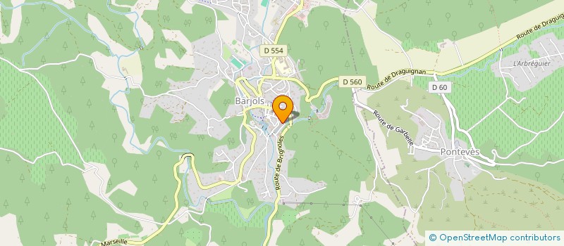 localisation de l'entreprise LE SECHOIR à BARJOLS