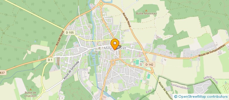 localisation de l'entreprise LE SECHOIR DU PERE JULES  MILLY-LA-FORET