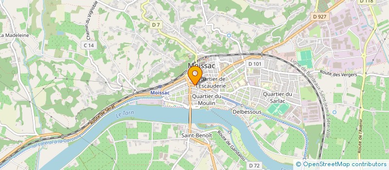 localisation de l'entreprise LE SECOND SOUFFLE  MOISSAC