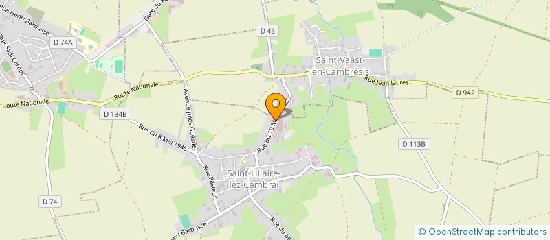 localisation de l'entreprise LE SECOND SOUFFLE  SAINT-HILAIRE-LEZ-CAMBRAI