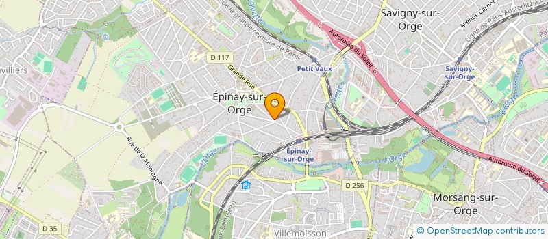 localisation de l'entreprise LE SECOURS FRATERNEL à EPINAY-SUR-ORGE