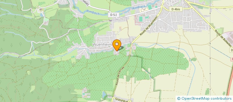 localisation de l'entreprise LE SECRET  WUENHEIM