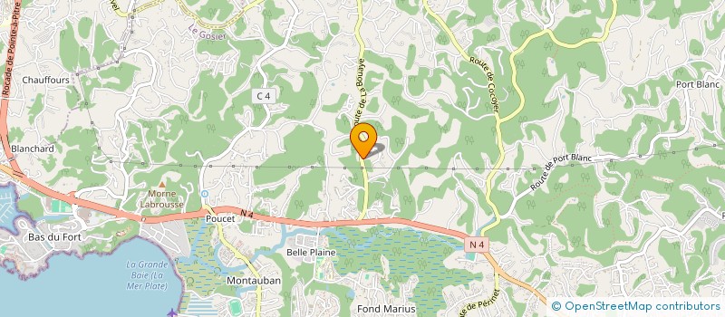 localisation de l'entreprise LE SECRET DE ROBINSON  LE GOSIER