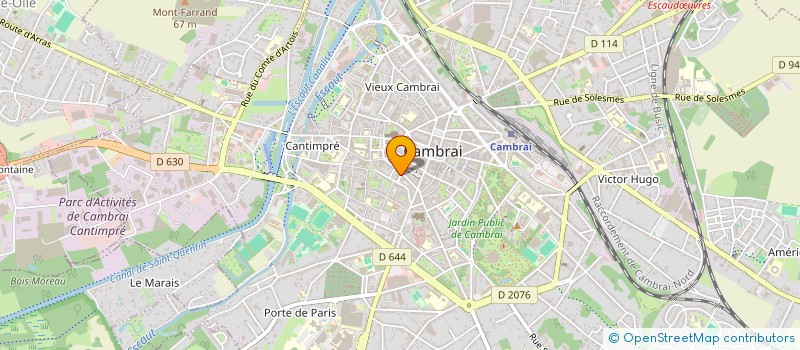 localisation de l'entreprise LE SECRET DES 3 LICORNES  CAMBRAI