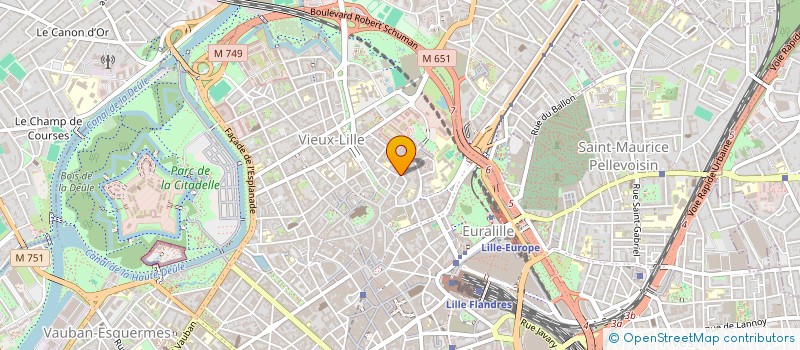 localisation de l'entreprise LE SECRET DES DIEUX à LILLE