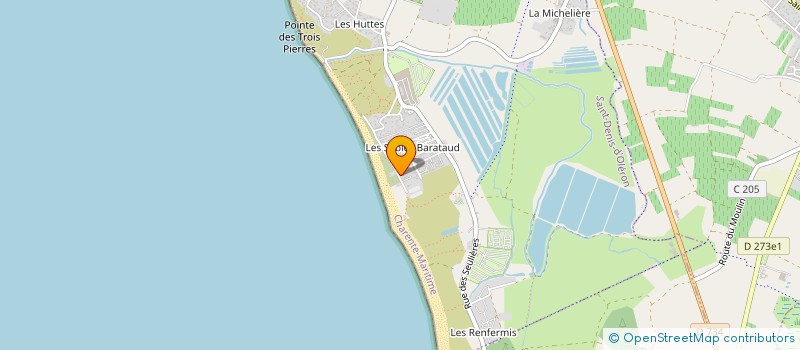 localisation de l'entreprise LE SECRET DES HUTTES  SAINT-DENIS-D'OLERON