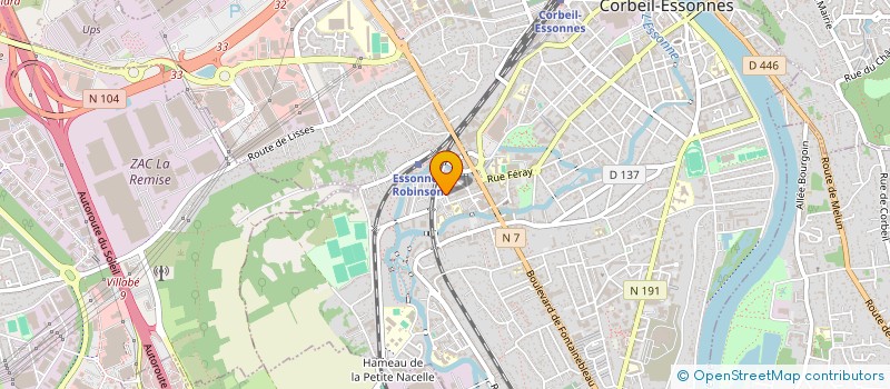 localisation de l'entreprise LE SEECRET PUB à CORBEIL-ESSONNES