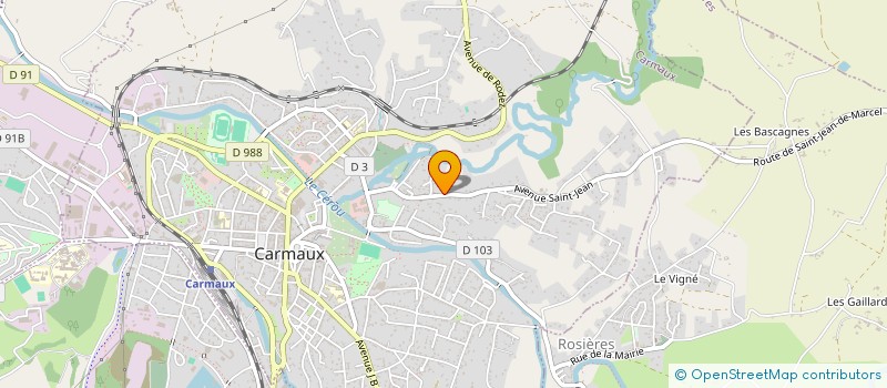 localisation de l'entreprise LE SEGALI à CARMAUX