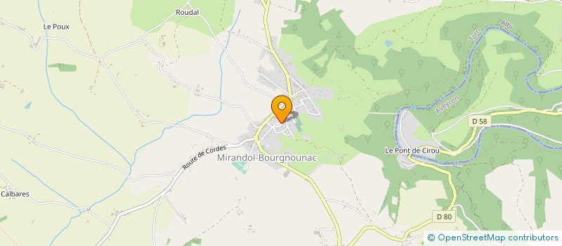 localisation de l'entreprise LE SEGUEL à MIRANDOL-BOURGNOUNAC