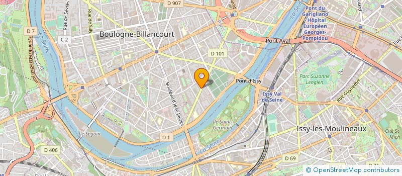 localisation de l'entreprise LE SEIZE  BOULOGNE-BILLANCOURT