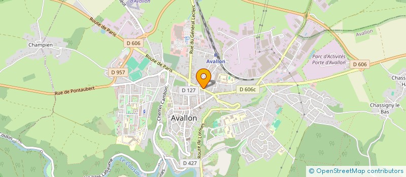 localisation de l'entreprise LE SEIZE à AVALLON