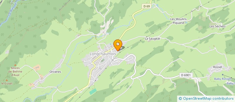 localisation de l'entreprise LE SEJOUR  LONGCHAUMOIS