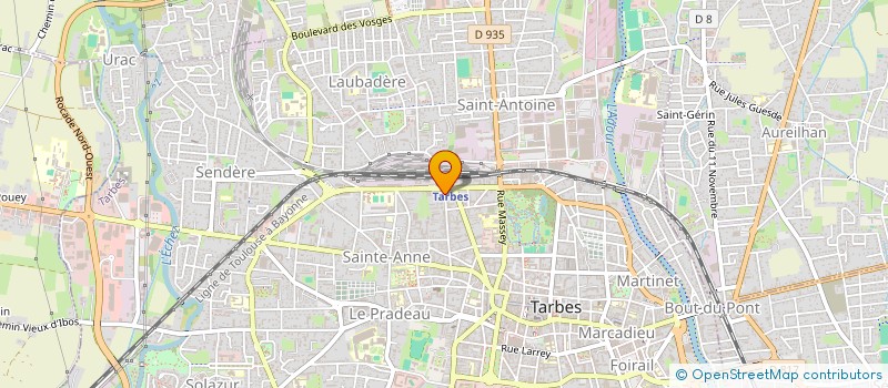 localisation de l'entreprise LE SEJOURNE  TARBES