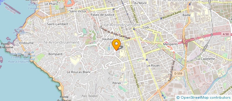 localisation de l'entreprise LE SELECT LOUNGE à MARSEILLE