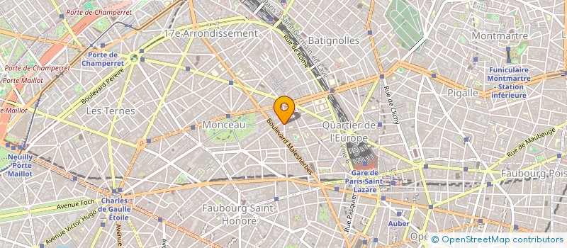 localisation de l'entreprise LE SELECT MONCEAU  PARIS