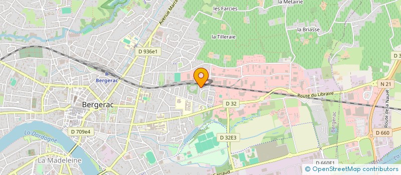 localisation de l'entreprise LE SELF à BERGERAC