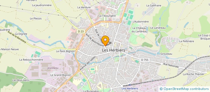 localisation de l'entreprise LE SEMAPHORE à LES HERBIERS