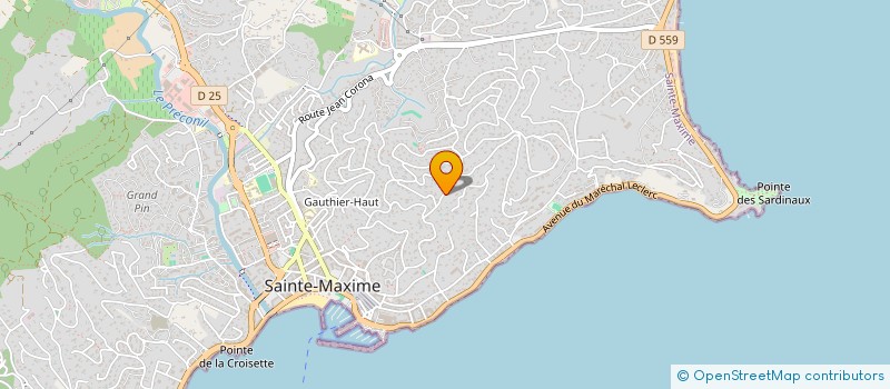 localisation de l'entreprise LE SEMAPHORE COTE SUD à SAINTE-MAXIME