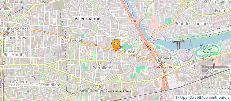 localisation de l'entreprise LE SENS DE L'AUDIO  VILLEURBANNE