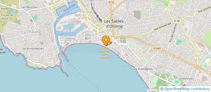 localisation de l'entreprise LE SENS DE L'HISTOIRE à LES SABLES D'OLONNE