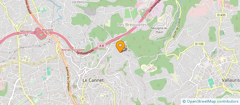 localisation de l'entreprise LE SENS DU VENT à LE CANNET