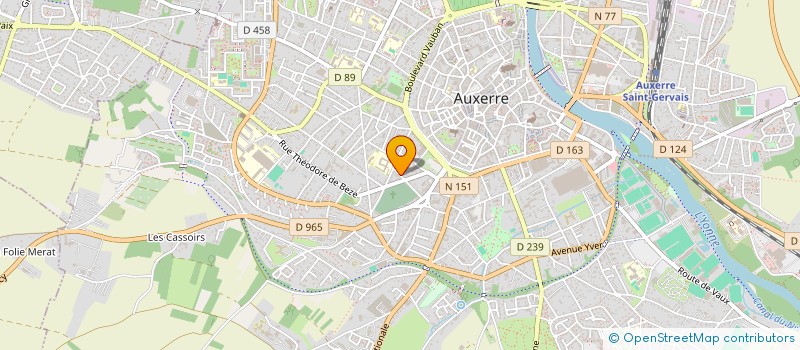localisation de l'entreprise LE SENSE LOUNGE à AUXERRE