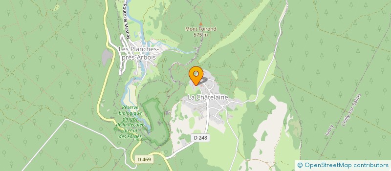 localisation de l'entreprise LE SENTIER D'ALISA  LA CHATELAINE